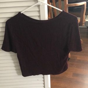 Brandy Melville burgundy tee shirt